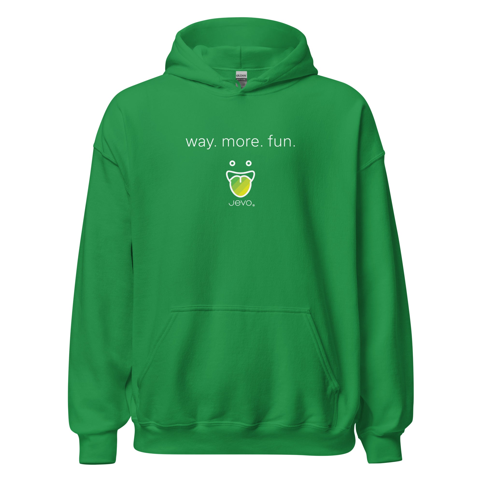 JUST HAVE FUN GREEN HOODIE shops SZ M